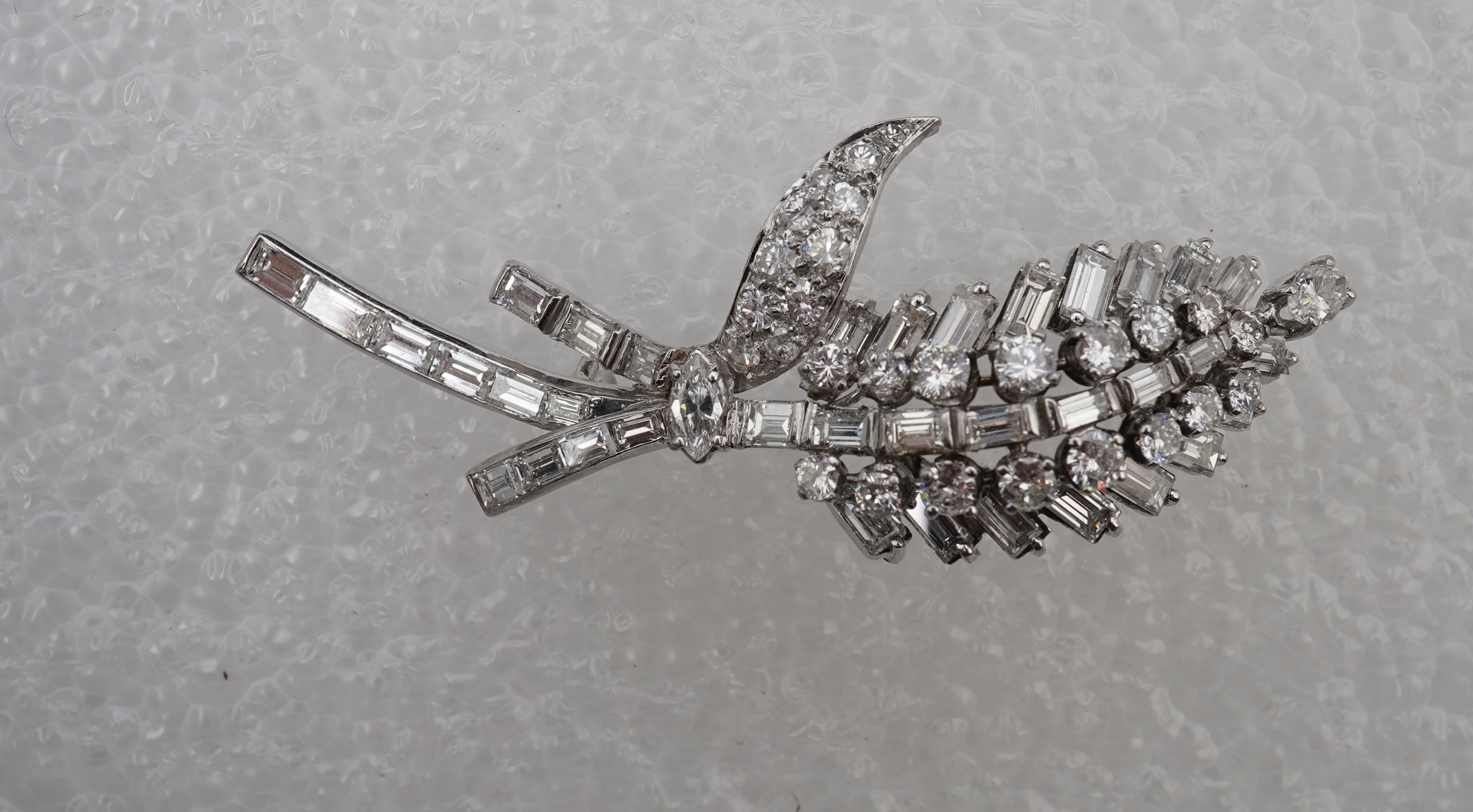 A diamond brooch, 1960s